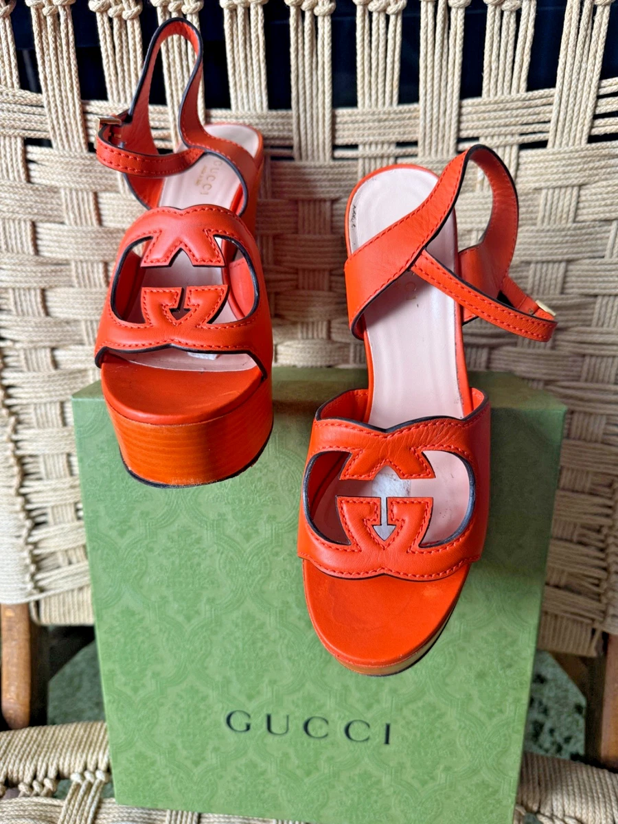 Gucci Orange Sandals for Women for sale | eBay