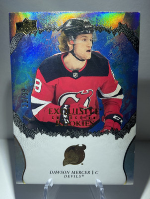 Dawson Mercer Upper Deck Ice 2021-2022 Exquisite Rookies  /99 BEAUTIFUL CARD!