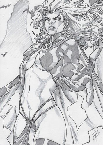 💥Goblin Queen (09"x12") original comic art by Edilson Bilas - TramaStudio💥