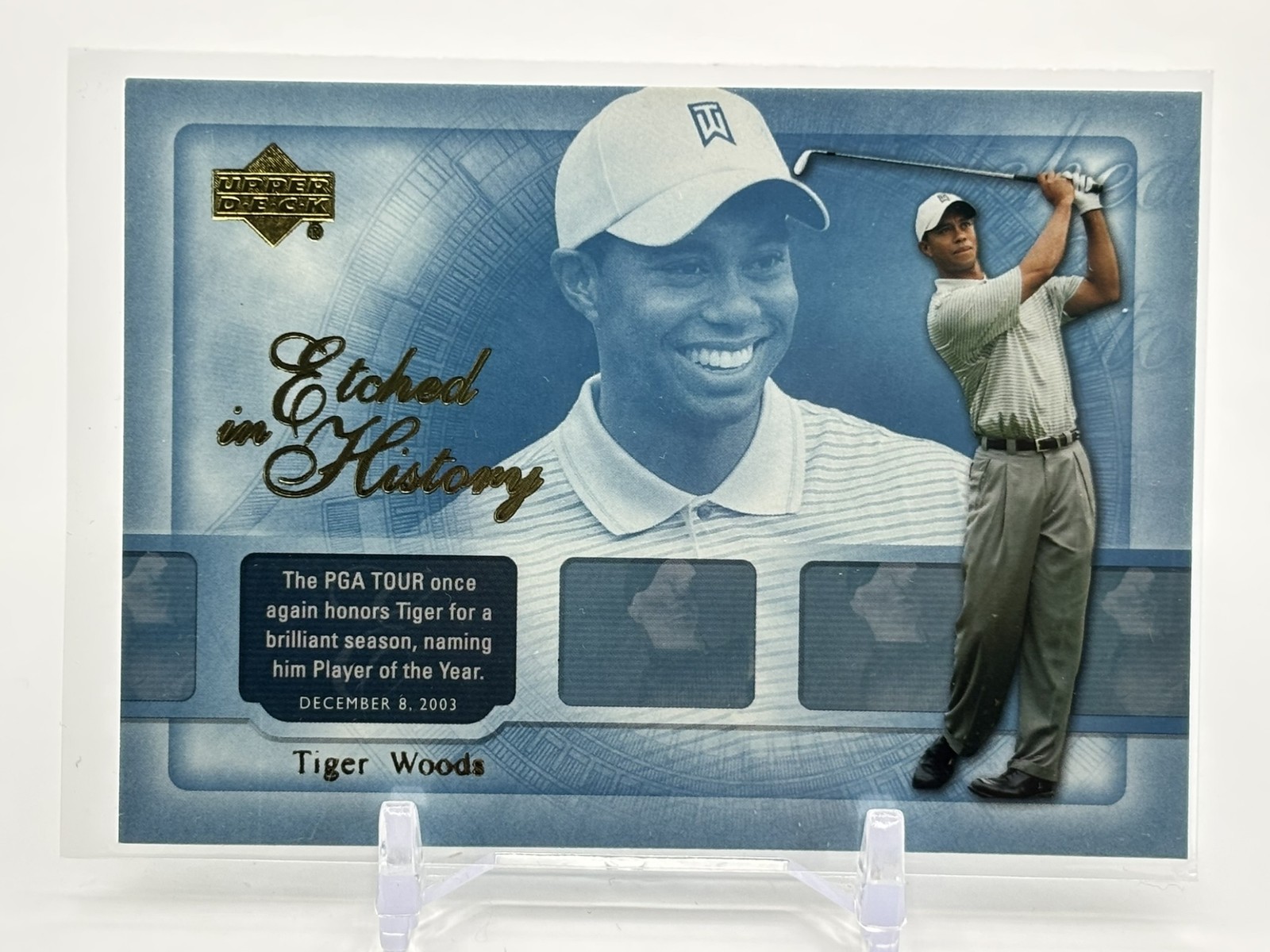 2004 Upper Deck Etched in History Tiger Woods #41