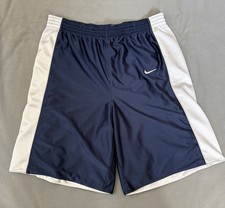 Vintage Reversible Nike Basketball Shorts White  Blue Mens L Baggy Y2K 90s