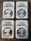 Lot of 4: 2010-W American Silver Eagle NGC PF70 Ultra Cameo - Early Releases