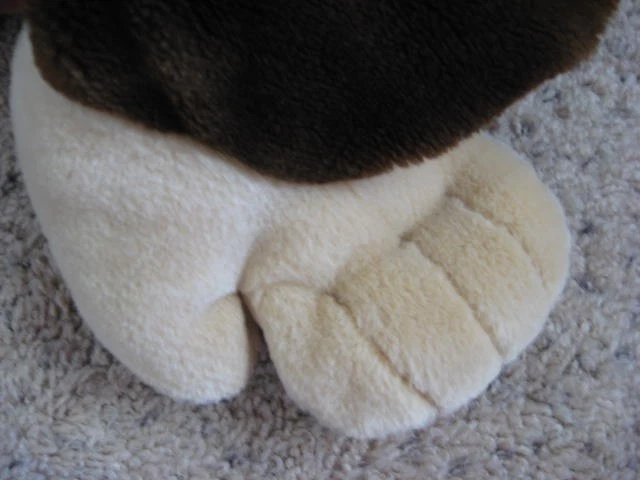 Manta bebé mono de felpa Ganz Heritage Collection marrón tostado grande H6647 21,5" Foto 4 de 4