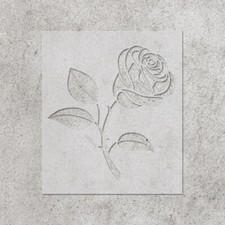 Blume Rose Schablone DIY Wiederverwendbar Basteln und Malen Wandschablonen