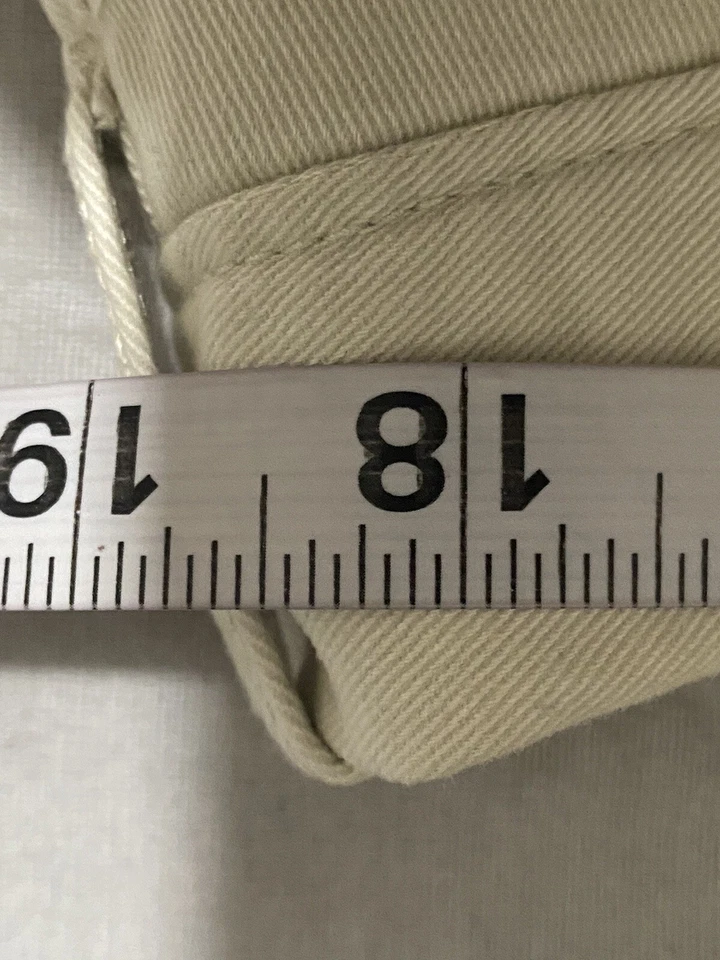 Nuevo con etiquetas Pantalones Cortos Chinos Van Heusen Para Hombre Marfil Crema Caqui 100% Algodón Sarga Talla 38 Foto 3 de 4