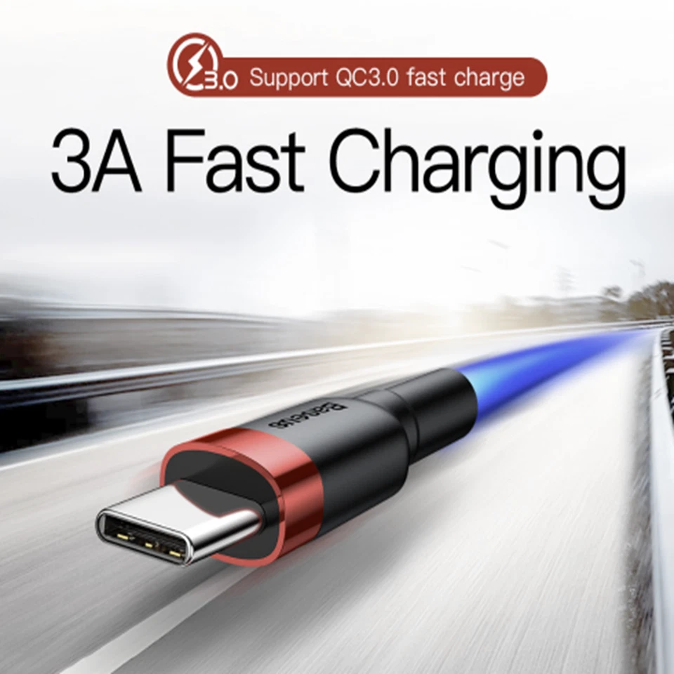 Baseus PD 60W QC 3.0 USB Type C to Type C Data Sync Charger Cable - Image 2 of 4