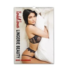 Sexy Kendall Jenner Lingerie Beauty hot Calendar 2027/28 Personalised