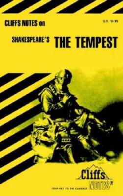 CliffsNotes on Shakespeares The Tempest - Paperback - ACCEPTABLE