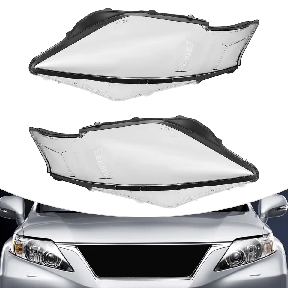 For 09-11 Lexus RX350 RX450h Headlight?Lens Cover Left and Right Headlamp?Covers Foto 2 de 4