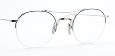 Thom Browne Glasses Frame TB 903 C SLV 49 Gloss Silvery Panto Pilot Light Japan