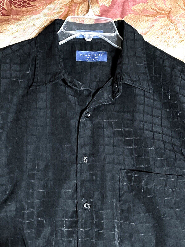 Towncraft Men's Shirt - Black - Size XLT