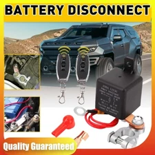Universal Battery Disconnect  Relay CutOff Switch w/Dual Remote Control 12V 200A