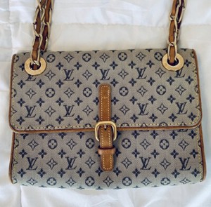 louis vuitton handbag strap vintage monogram Louis Vuitton Vintage Denim Monogram Gold Chain Strap Shoulder Bag | eBay