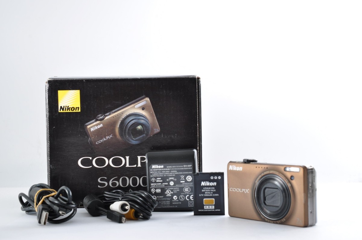 Nikon COOLPIX S6000 ブラウン Nikon Coolpix S6000 Brown 14.2MP Digital Camera [Exc+2/C