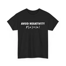 Avoid Negativity Math Shirt, Math Equation Mathematic Teacher Student Shirt