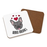 Liebe FranzöSische Bulldoggen Untersetzer GeträNke-Unterlage - Lustig Hund Welpe