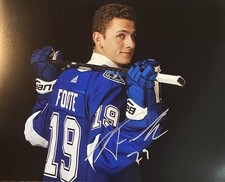 Nolan Foote Signed 8x10 Photo! Tampa Bay Lightning/ NJ Devils W/coa