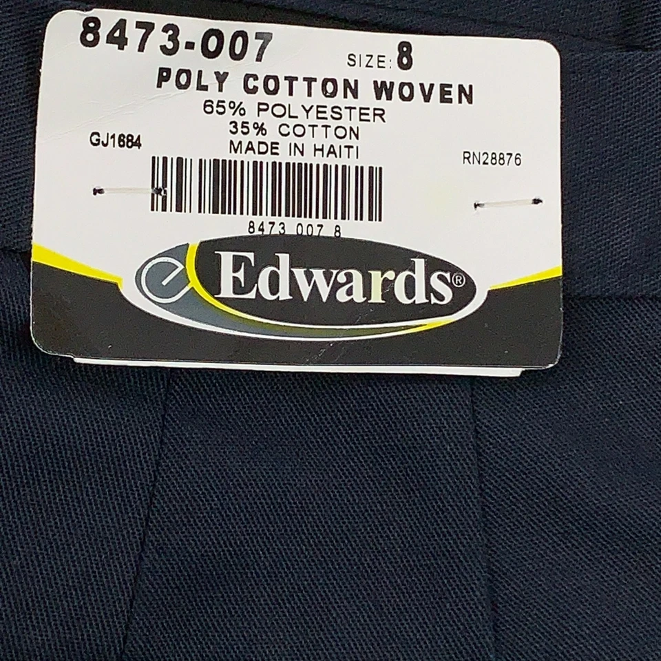Pantalones Cortos de Trabajo Edwards Para Mujer Talla 8 Azul Marino Mezclados Frente Plano Carga Chino 8473 Nuevos con Etiquetas Foto 3 de 4