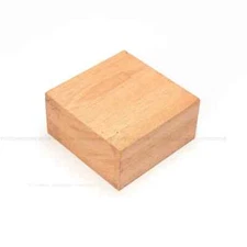 Fijian Mahogany Bowl 7x 7x 3- Woodturning Square Carving Blank– Free US Shipping