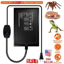 Electric Reptile Heating Pad 32-122 F Setting Under Tank Winter Heating Mat Pad
