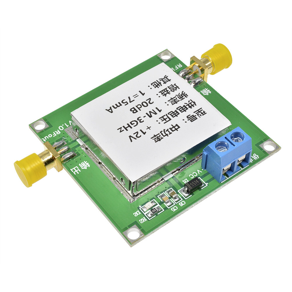 1-3000MHz 2.4GHz 20dB LNA RF Broadband Low Noise Amplifier Module UHF ...