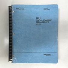 Tektronix 2221 Digital Storage Oscilloscope Service Manual P/N 070-6531-00 