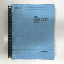 Tektronix 2221 Digital Storage Oscilloscope Service Manual (P/N 070-6531-00)