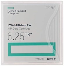 Hp C7976A LTO 6 Ultrium (2.5/6.25 TB) MP RW Data Cartridge MPN: C7976A