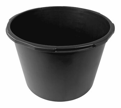 Construction Bucket 90 Litre With Inner Scale Black Mortar Tub Maurertuppen