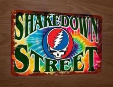 Vintage Shakedown Street Grateful Dead 8x12 Metal Wall Sign