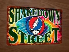 Vintage Shakedown Street Grateful Dead 8x12 Metal Wall Sign