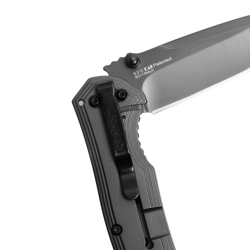 Kershaw Fringe Pocket Knife 3-inch 8Cr13MoV Steel Blade with Gray Titanium Ca... - Picture 7 of 9