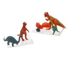 Dinosaur Toys Figures Lot Plastic Rubber Prehistoric Set of 4 Plus Egg And Baby