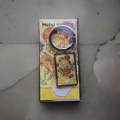 Pokemon Van Gogh Museum Exclusive Sunflora Metal Keyring OVP