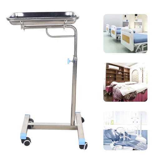Portable Medical Tattoo Trolley Stand Medical Tray Beauty Spa Tray Tray w/Wheels - Picture 16 of 16