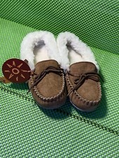 Image of DIJE CALIFORNIA KID’S MOCCASIN ( CK1292) Chestnut Color Size 3 M Slippers