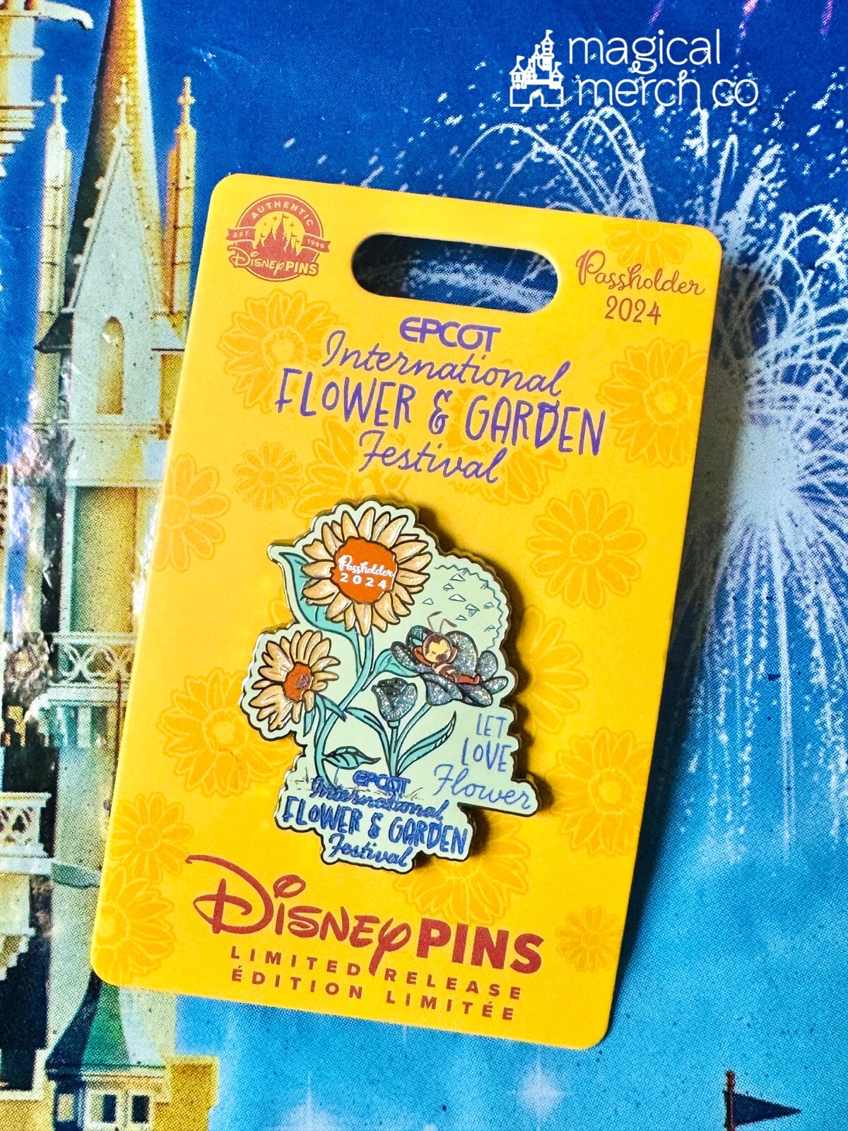 2024 Disney Parks Epcot Flower & Garden Spike The Bee Limited Release Pin