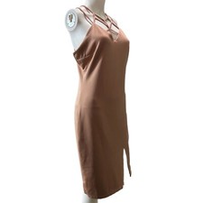 Fashion Nova Women’s Size 1X Aching Soul Dress Color Nude NEW