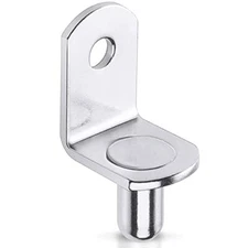 40 Pcs Shelf Support Pegs,Diameter Shelf Bracket Pegs with 1/4 Inch Silver