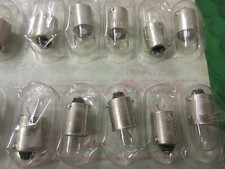 Image of 6V 1.2W 9mm Base CLEAR MINIATURE BAYONET 1125 BULB MOTORBIKE CARAVAN CAR x5pcs