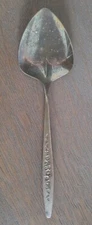 VTG 6 1/4" Sugar Spoon International Deep Silver Silver-plated Flowers Design