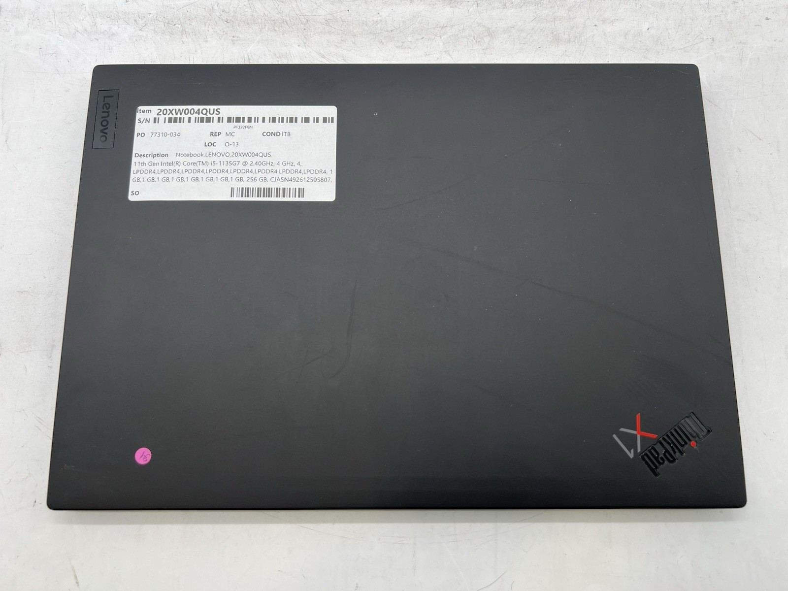 Lenovo ThinkPad X1, 14-Inch Laptop, with Intel Core i5 11th Gen., 256 GB NVMe (Non-Volatile Memory Express), No OS