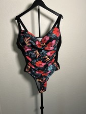One Piece Floral Swimsuit - 3XL
