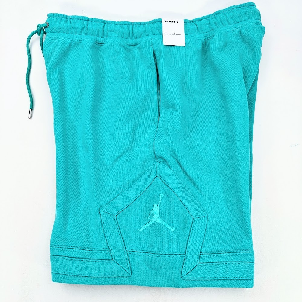 Jordan 2XL Men's Shorts Washed Teal Flight Fleece Heavy Nike Rare FV7257 392 New