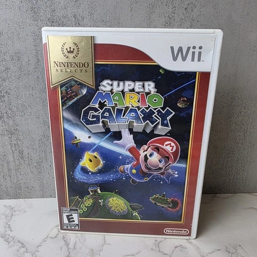Super Mario Galaxy Game (Nintendo WII, 2011)  Nintendo Selects TESTED