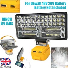 LED Work Light for Dewalt 18V 20V XR Battery 6500K Cordless Flashlight USB+TYPEC