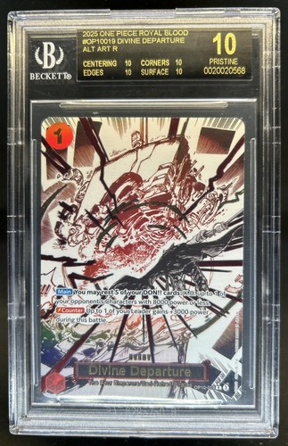 2025 One Piece Divine Departure Rare Black Label PRISTINE #OP10-019 BGS 10