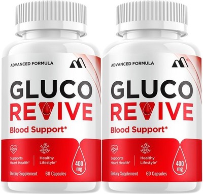 (2 Pack) Gluco Revive Capsules - GlucoRevive All Natural, Glyco Optimizer