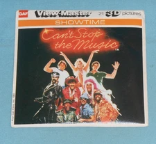 vintage CAN'T STOP THE MUSIC VIEW-MASTER REELS packet w/ booklet Village People