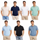 JACK & JONES Mens Polo Shirt Cotton Blend Short Sleeve Regular Fit Pique
